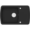 vidaXL Lavello da Cucina Granito Vasca Singola Nero Arredo Lavabo Lavandino