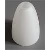 Lhh Paralume Schute vetro di ricambio G4, paralume dritto G4, vetro opalino bianco opaco, diametro 4,5 cm (dritto G4 bianco)