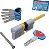 SECUREMME Cilindro sagomato evo k1 3100-q pomolo securemme ott.nich.satin chiavi 5 mm 80 30+50 Securemme