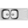 Pyramis, 100133112, SPARTA (116X50) 2B 1D inserto lavello in acciaio inox, liscio