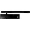 stahl-design-tebart ECO Newton TS-31 GS-B Chiudiporta con guida scorrevole - Forza di chiusura EN 1 - 3 - Piastra di montaggio inclusa - Chiudiporta superiore RAL 9005 nero profondo - per porte interne ed esterne - Alta