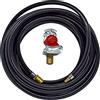 Pro-Parts Tubo per aria compressa, nero, con testa frizione, rosso, senza valvola, tubo di riempimento, lunghezza del tubo a scelta (2 m DLS13 x 20SCH m KKR-OV)