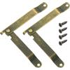 QUARKZMAN 2Pcs 5.63x0.43 Cerniere Di Supporto Pieghevoli Per Coperchi, Cerniere Per Coperchi Sollevabili, Metalliche Retro Rotabili A 180 Gradi Con Viti Per Cassetti, Bronzo