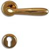 Colombo Design MANIGLIA PER PORTA FINITURA OROPLUS CON ROSETTA E BOCCHETTA FORO YALE CD41RY