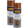 Kwasny Vernice spray decorativa in bronzo, 400 ml, vernice spray decorativa, colore rame, Belton 2 pezzi