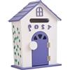 rockible Cassetta postale per montaggio a parete Cassetta postale in legno da giardino Scatola da esterno decorativa Cassetta delle lettere rustica robusta da, viola