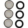 Angoily 6 Set Cubbino Del Bacino Di Rame Di Ricambio Del Rubinetto Limitatore Di Flusso Inserire Il Filtro Argento Acciaio Inossidabile