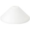 ORION LIGHTSTYLE Paralume in vetro di ricambio (Ø 300 mm), apertura per attacco E27, altezza 125 mm, vetro della lampada, paralume in vetro, cono di vetro, bianco opaco