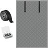 Generic Telo Isolamento Termico per Finestre di Casa Mansarda O Camper, Tende Termica Invernale in Tessuto Oxford 150 200 220 240 270 280 cm Copertura Antivento E Oscurante(W86x201cm)