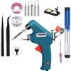 kswiown Kit di Saldatore a Stagno, Pistola di Saldatura 60W, Pistola per Saldatura Con Pompa Dissaldante, Pinzette, Pistola Per Stagno Dissaldante Portatile Per Gioielli, Saldatura e Riparazione