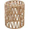 Cnwinu Paralume in rattan boho color marrone, protezione di ricambio per lampada da tavolo, accessori per lampada a sospensione, sospensione a soffitto, piantana, 15 cm, 15 cm, 12 cm (1 unità)
