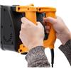 Mermajestic Fresa per calcestruzzo elettrica da 1200 W, 1000 - 4000 giri/min, fresatrice portatile con 26 lame, profondità di spazzolatura 1-4 mm, larghezza 15 cm, piallatrice a parete, profondità