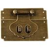 Tiazza Ottone Antico Piccolo Armadio Box Fermo Fibbia Chiusura Chiusura Caso Cerniere Mobili Hardware Accessori Quadrato Hasp