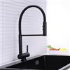 XJTNLB Rubinetto Lavello Cucina con Doccetta Nero Miscelatore Cucina Pieghevole Sottofinestra Rubinetti Cucina Flessibile con 2 Tipi di Spruzzo
