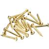 QUARKZMAN 20pz Chiodi Piccoli Piccoli 2.8mmx25mm(Dxl) Ottone Chiodi Hardware Chiodi Piccoli Chiodi Quadri per Scatole Decorative Fai da Te Legno Accessori Casa, Tonalità Ottone