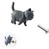 UtySty Pomelli per cassetti 3D a forma di gatto Maniglia per armadio Cartoon tira per armadio porta mobili armadio armadio armadio comò Hardware Kitty Theme Decor