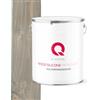 Q-COVER Impregnante Colorato per Legno 2 in 1 Grigio scuro 5L Protezione UV Idrorepellente per Interno ed Esterno
