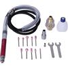Hilitand Kit per Smerigliatrice Ad Aria da 17 Pezzi, Strumento per Lucidatura a Mini Matita Leggera 58000 Giri/min per Rettificatrice Pneumatica per la Pulizia dei Gioielli