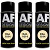 Alex Flittner Designs RAL1014 - Vernice spray per auto, 3 pezzi, colore: avorio lucido