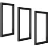 GONCBKVN Staffa per mensola galleggiante per carichi pesanti 30 x 50 cm (senza tavola), staffa per mensola per montaggio a parete per montaggio a soffitto, staffe di supporto per mensola sospesa in metallo