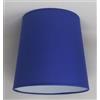 Generico Set di Due 25 cm, Cono Paralume, Tessuto di Cotone con PVC Bianco, Prodotto Artigianale, per Lampada da Tavolo, Piantana (Blu)