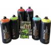 KLAMOTTEN STORE Set di bombolette spray Unicorn 6 x 400 ml + testine di ricambio Montana, ad asciugatura rapida, coprenti