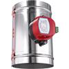 Wouueso 125 mm Elettrico Canale Aria Valvola Ammortizzatore In Acciaio HVAC Canale Aria Motorizzato, Attuatore AC 220V