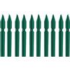 Generico MARRA EDILE - 10 PZ Palo paletto in ferro a T 30x30x3 mm plastificato verde per rete recinzione metallica TUTTE LE MISURE - MADE IN ITALY (H 200 CM)