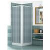 Bonussi Box Doccia Angolare 80x80 cm 2 Ante a Soffietto in PVC H185 Manen Bianco