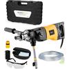 WABROTECH® Carotatrice Manuale con Micropercussione 1900 W - Carotatricee Diamantata 2340 GIRI/MIN - Carotatrice 6 kg a Mani Libere con 2 Ingranaggi per Carotaggio a Umido e a Secco Ø 22-202 mm