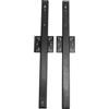 URSXODAWQ Binario nascosto per porta scorrevole da 20 pollici, scorrimento per ante di armadio con capacità di carico di 20 kg, scorrimento in acciaio laminato a freddo di 35 mm di