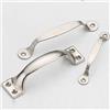 TopHomer Maniglie in acciaio inox, 5 pezzi, maniglie per cassetti, maniglie per armadietti, armadi, porte, maniglie a forma di fiocco, 105 mm