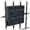 Graviers Design Supporto per recinzione per cassetta delle lettere, in acciaio inox, set di montaggio per cassetta postale su recinzione, 297 x 40 mm, fissaggio a recinzione, set di fissaggio per