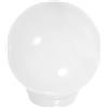HOLIDYOYO Paralume Sferico in Acrilico Bianco per Esterno, Copertura Lampada a Sfera, Decorativo Illuminazione Diffusa, Facile da Installare, per Giardino e Pareti