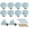 Joyangy Confezione da 10 pomelli in ceramica per cassettiera, blu cielo retrò, pomelli decorativi per armadietti, adatti per cucina, armadio, armadio e armadio