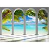 murando PREMIUM Carta da parati Oceano 250x175 cm Fotomurali in TNT Murale alla moda Decorazione da Muro XXL Poster Gigante Design Cameretta Carta per pareti Camera da Letto tropicale c-C-0182-a-a