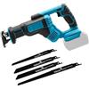 Gotrain Sega a sciabola a batteria compatibile con batteria Makita 18 V, sega elettrica 3500 RPM con 4 lame per taglio legno e metallo, lunghezza 32 mm (senza batteria)