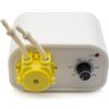 Toplionace Pompa Peristaltica AC 220V - Flusso Regolabile, Tubo BPT Compatto e Resistente Alla Corrosione (Giallo)