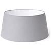 Generico 50 cm Paralume Tessuto di Cotone con PVC Bianco, Prodotto Artigianale, per Lampada da Tavolo, Piantana (Grigio)