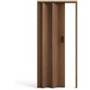 ESTO Porta a Soffietto da Interno 84 x 215 cm Misura, Economy, Premium, Deluxe quality, Porta Scorrevole 10 Colori diversi Bianco, Noce, Legno Scuro e Chiaro (Premium, Legno Scuro Venato)