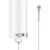 Haoxuesen Scaldabagno Elettrico ad Accumulo, 50L Scaldabagno Con Doccetta E Protezione Da Perdite Display Temperatura, Pallone Acqua Calda Elettrico, Per Cucine, WC, Appartamenti Ecc