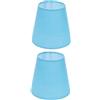 Hemobllo Paralume Di Ricambio in Tessuto Sky-Blue 5.5X5.5X5.1 Pollici 2 Pezzi Lampadario Paralume Per Lampada Da Tavolo Sospensione Decorazione Casa E Hotel