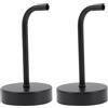 Hemobllo 2 Set Supporto Lampada Da Parete in Metallo Nero, 13.5 * 19 * 9.5cm Elbow Lamp Holder, Fai Da Te, Accessori Per Lampade Da Muro, Decorazioni Per Casa E Camera Da Letto