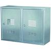 FF FF FF Cassetta Doppia Contatore Gas in Lamiera Zincata - H 750 x L 980 x P 240 mm