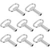 PATIKIL 6mm/0,24 Foro Presa Chiave Chiave 8pz Zinco Lega Elettrico Armadio Gas Contatore Acqua Interruttore Sicurezza Chiave per Armadietto Pannello Serratura