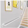 XUCAJING Corrimano per Scale Bianco | Kit Corrimano per Scale | Corrimano per Scale da 1, 2, 3, 4, 5, 6 Metri,Hiera per Scale | Corrimano per Scale Interne, Gradini Esterni, Montaggio a Parete/400Cm