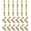 QUARKZMAN Invisibile Barile Cerniere Ottone, 40pz 5x30mm Ottone Nascosto Cerniere Supporto Pieghevole Cilindrico Nascosto Piccolo Barile Cerniere per Scatola Gioielli