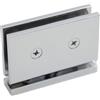 Whychstore Staffa a morsetto per vetro, 8-12 mm, regolabile a 360 gradi, in ottone, per porta della doccia, corrimano per scale e balaustre (cromato)