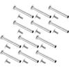 CORHAD Rivetti per Ventaglio Pieghevole 12 Pezzi Kit di Sostituzione Perni di Diametro 3 MM e Lunghezza 30 MM Argento Accessori per Ventagli Fai da Te