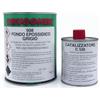 BRUGGHER Fondo Isolante Epossidico Anticorrosivo per Metallo - Primer Bicomponente Professionale 1,2 kg - Colore Grigio